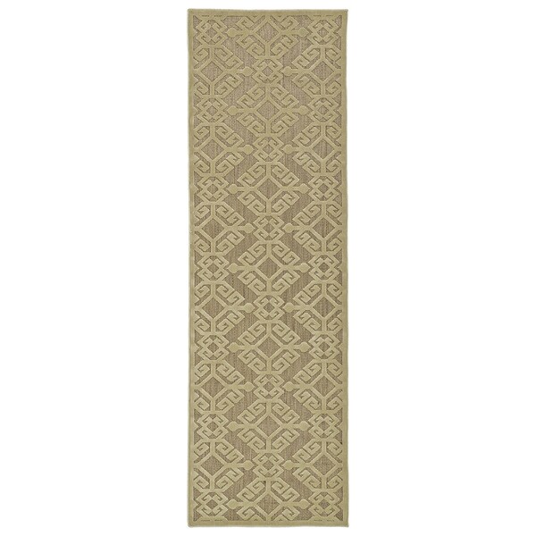 Indoor/Outdoor Luka Khaki Nomad Rug (2'6 x 7'10) 17246709 Overstock