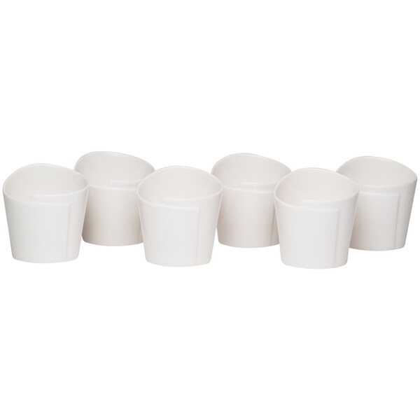 Whisper White Cone Sauce 2.75-inch Dish (Set of 6)