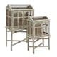 35-inch Wooden Metal Bird Cage (Set of 2)