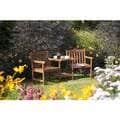 English Garden Wood Companion Chair with Table