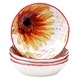 Certified International Paris Sunflower 8-inch Soup/Pasta Bowl (Set of 4)