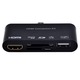 Patuoxun Multi-functional 3-in-1 Connection Kit USB OTG SD TF Card Reader Micro USB MHL to HDMI Adapter