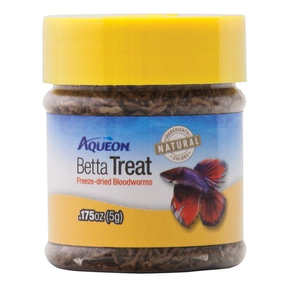 Aqueon Freeze-dried Bloodworms .175-ounce Betta Treat