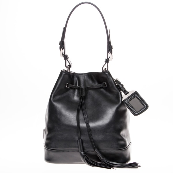 Prada BN2785 ASK F0002 Soft Calf Bucket Bag - 17268403 - Overstock ...