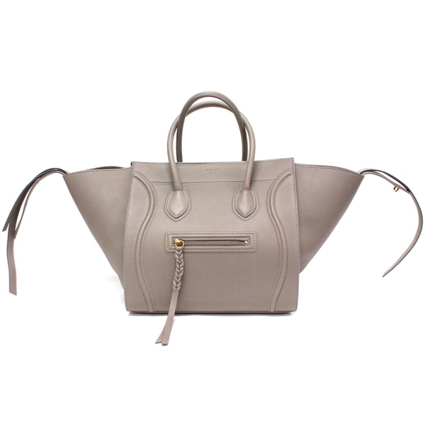 Celine \u0026#39;Phantom\u0026#39; Grey Smooth Leather Medium Luggage Tote Bag ...  