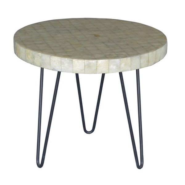 Lenexa Modern OffWhite Round Accent Table 17269462