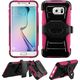 Insten Hard PC/  Silicone Dual Layer Hybrid Phone Case Cover with Holster For Samsung Galaxy S6 Edge