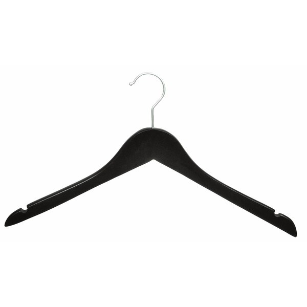 Espresso Finish Top Hanger with Brushed Chrome Hook (Box of 50)