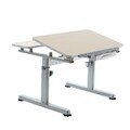 Kid 2 Youth Kids' Maple/ Silver Ergonomic Sit-to-Stand Desk