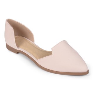 Journee Collection Women's 'Mary' Cut-out Pointed Toe Flats