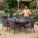 Christopher Knight Home Dunham Outdoor 7-piece Wicker Dining Set