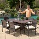 Christopher Knight Home Rudolph Outdoor 7-piece Wicker Dining Set with Cushions
