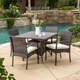 Christopher Knight Home Patterson Outdoor 5-piece Wicker Dining Set with Cushions
