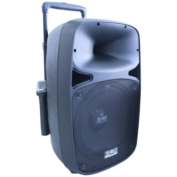 Absolute 2000W 12-inch Bluetooth Speaker with 2 Wireless Microphones and Remote Control