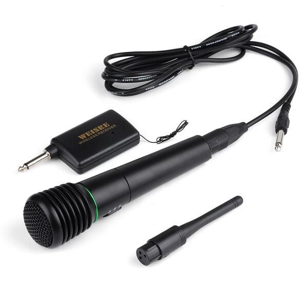 Patuoxun 2-in-1 Wired/ Wireless Unidirectional Handheld Microphone