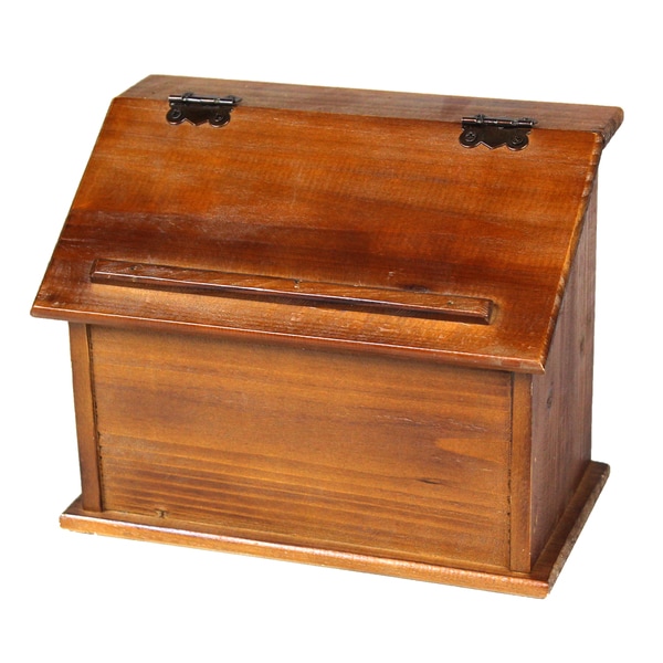 Old Style Wooden Podium Recipe Box   17284531   Shopping