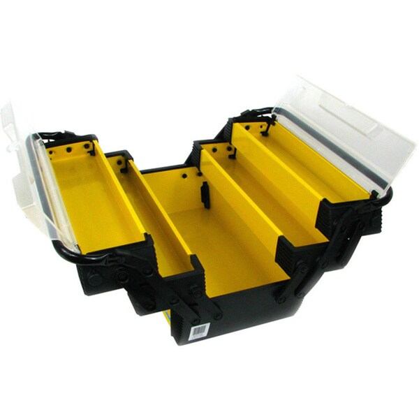 Stalwart Yellow Deluxe Steel and Plastic 18inch Tool Box 17285685