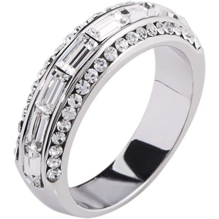 Simon Frank Beautiful Light Collection Baguette-cut Cubic Zirconia Band Ring
