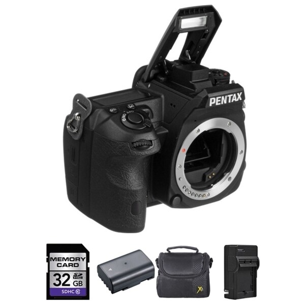 Pentax K-3 Digital SLR Camera - Black (Body) + 2 Batteries, 32GB Bundle