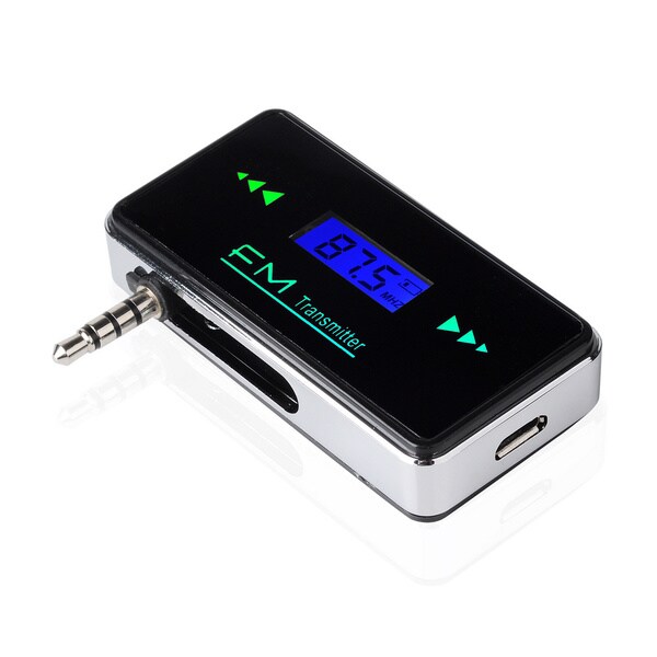 Patuoxun Wireless In-car FM Transmitter for 3.5mm Headphone Jack Devices