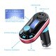 Patuoxun Red Bluetooth FM Transmitter Car Kit and Charger with SD Card/ USB Ports