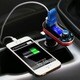 Patuoxun Red Bluetooth FM Transmitter Car Kit and Charger with SD Card/ USB Ports
