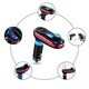 Patuoxun Red Bluetooth FM Transmitter Car Kit and Charger with SD Card/ USB Ports
