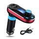 Patuoxun Red Bluetooth FM Transmitter Car Kit and Charger with SD Card/ USB Ports