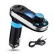 Patuoxun Silver Bluetooth FM Transmitter Car Kit and Charger with SD Card/ USB Ports