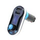 Patuoxun Silver Bluetooth FM Transmitter Car Kit and Charger with SD Card/ USB Ports