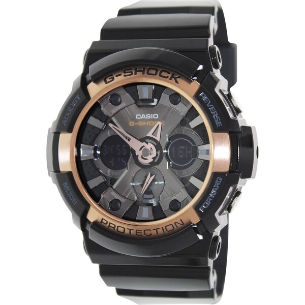 Casio Men's G-Shock GA200RG-1A Black Resin Quartz Watch