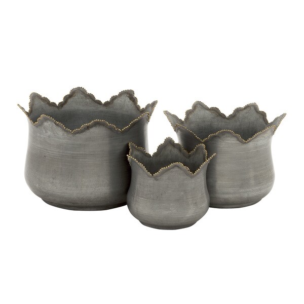 Enthralling set of 3 Metal Planter