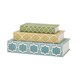 Maines Geometric Print Book Boxes (Set of 3)