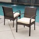 Christopher Knight Home Outdoor Cordoba Wicker Dining Chair with Cushions (Set of 2)