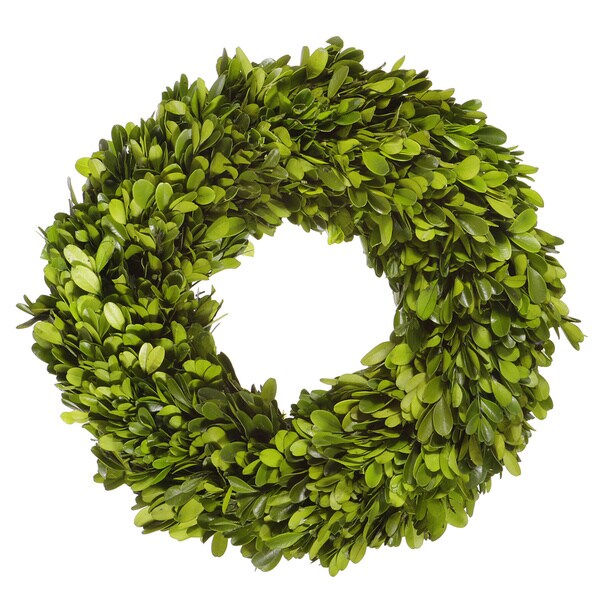 Shop Preserved Inch Boxwood Wreath Free Shipping Today Overstock