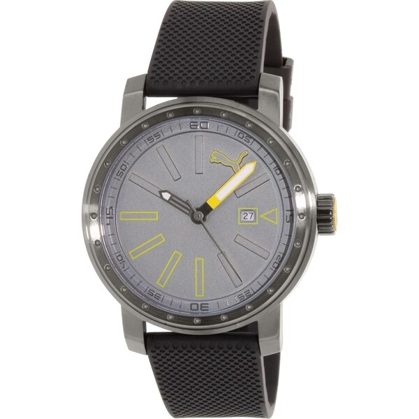 Puma Men's PU103961004 Gunmetal Rubber Quartz Watch