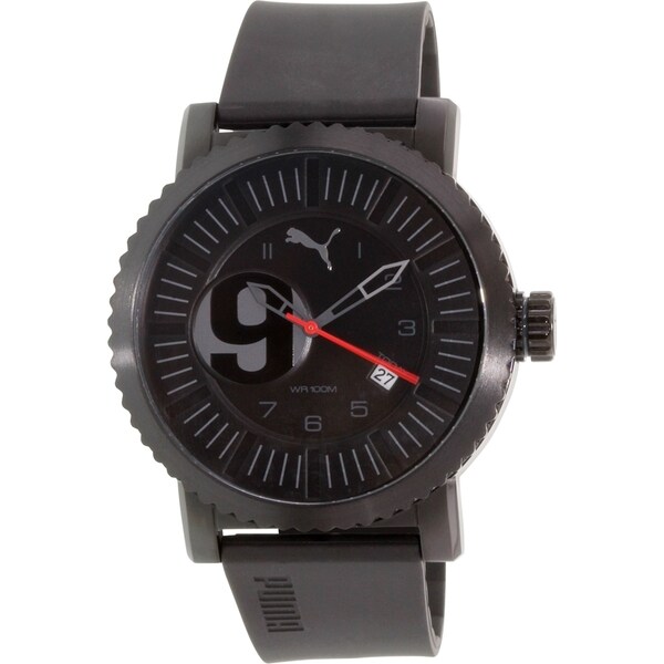 Puma Men's PU103851002 Black Rubber Quartz Watch