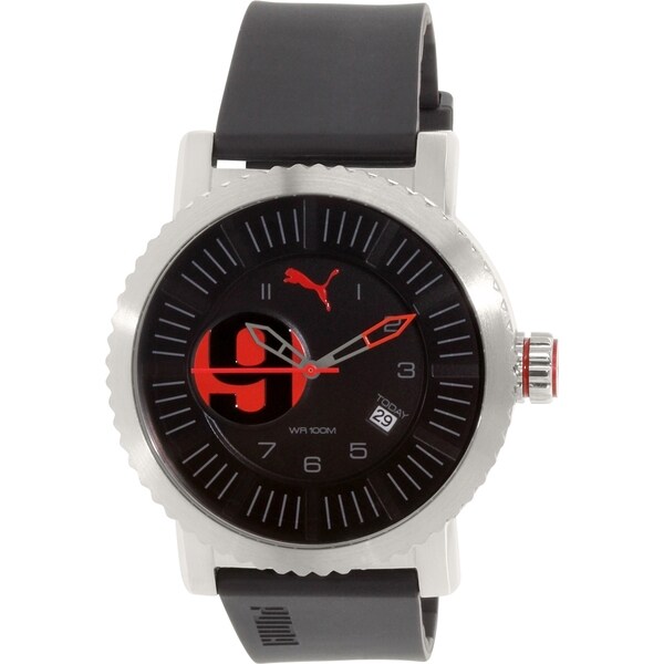 Puma Men's PU103851003 Black Rubber Quartz Watch