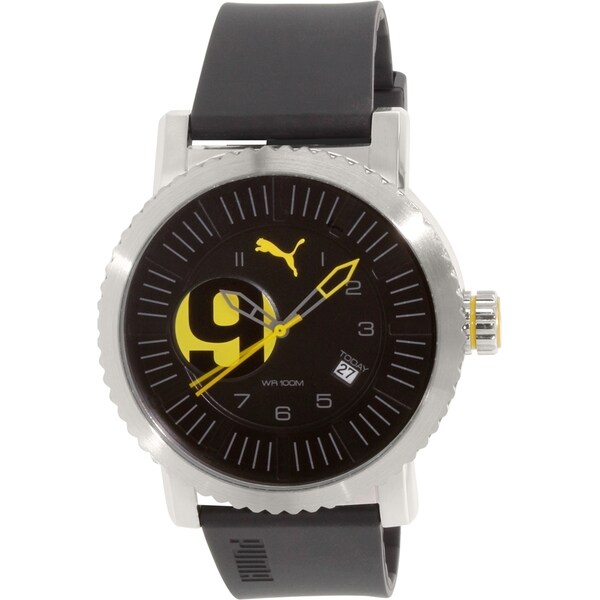 Puma Men's PU103851001 Black Rubber Quartz Watch