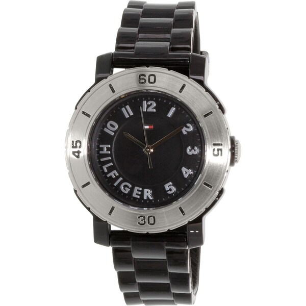 Tommy Hilfiger Men's 1781158 Black Rubber Analog Quartz Watch