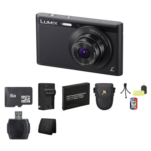 Panasonic Lumix DMC-XS1 Black 16.1 MP Digital Camera Bundle
