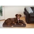 Furhaven Deluxe Terry and Suede Memory Foam Pet Bed