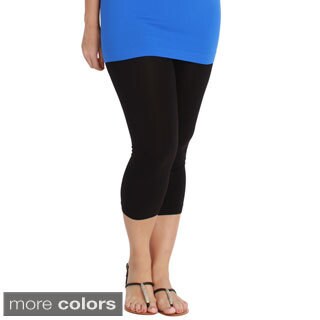 Nikibiki Women's Plus-size Seamless Capri Leggings