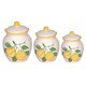 Lemon Design Deluxe Canister 3-piece Set