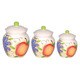 Fruit Design Deluxe Canister 3-piece Set