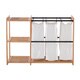 Trinity EcoStorage 3-Bag Bamboo Laundry Station