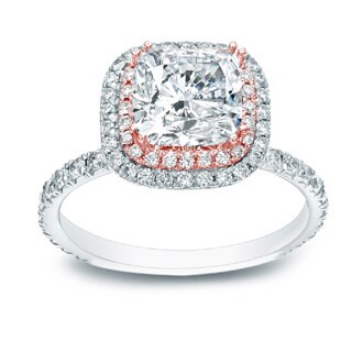 Cushion cut diamond ring images
