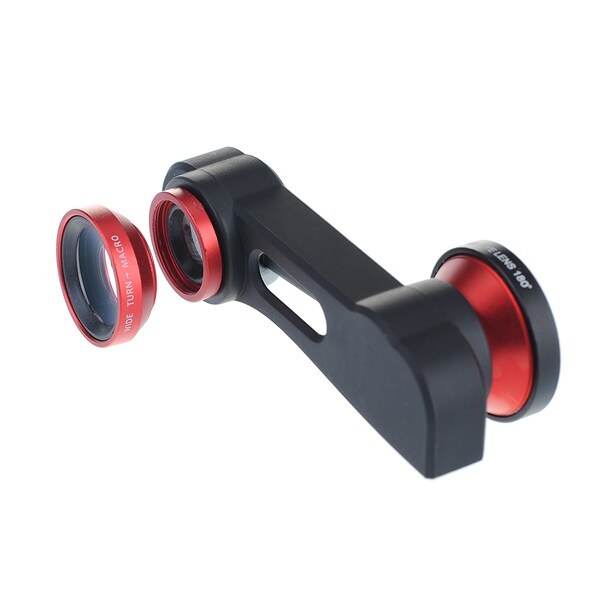 Patuoxun 3-in-1 180-degree Fisheye/ Wide Angle/ Macro Quick-Change Camera Lens Photo Kit for iPhone 6