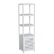 Bamboo Natural Spa 5-shelf Cabinet Tower