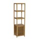 Bamboo Natural Spa 5-shelf Cabinet Tower